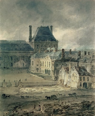 The Palace of the Louvre, 1801-2 by Thomas Girtin